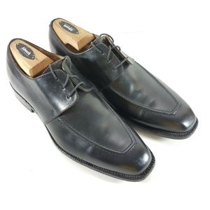FINSBURY Mens Derby's black Leather Dress Shoes